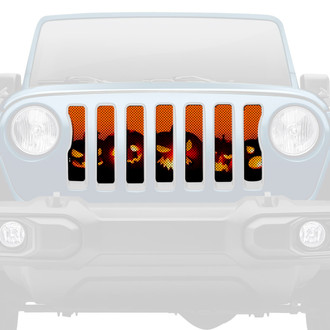 Dirty Acres® - 1-Pc Angry Pumpkins Style Perforated Main Grille