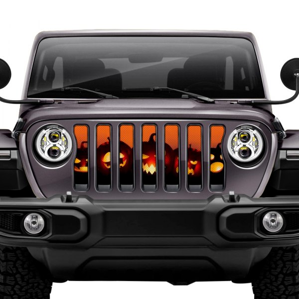 Dirty Acres® - 1-Pc Angry Pumpkins Style Perforated Main Grille