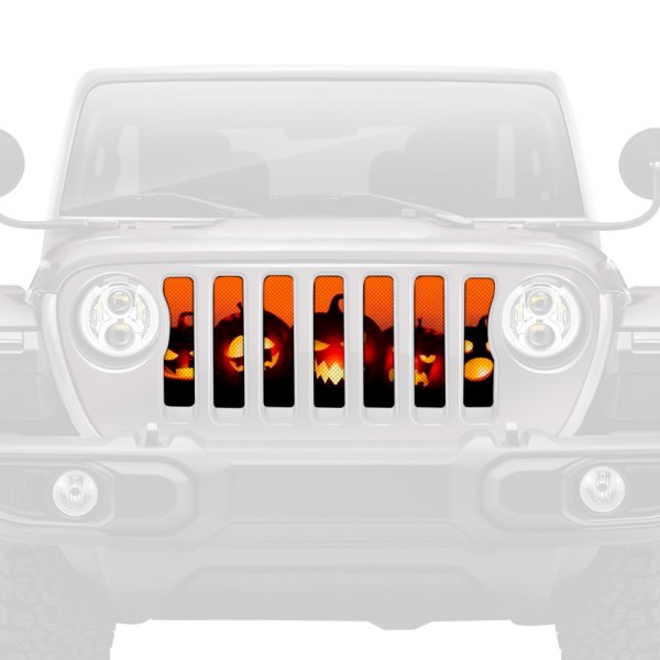 Dirty Acres® - 1-Pc Angry Pumpkins Style Perforated Main Grille