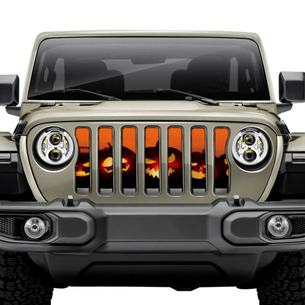 Dirty Acres® - 1-Pc Angry Pumpkins Style Perforated Main Grille