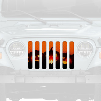 Dirty Acres® - 1-Pc Angry Pumpkins Style Perforated Main Grille