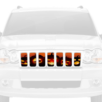 Dirty Acres® - 1-Pc Angry Pumpkins Style Perforated Main Grille