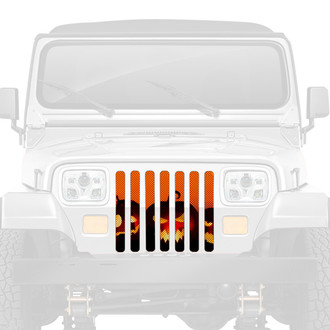 Dirty Acres® - 1-Pc Angry Pumpkins Style Perforated Main Grille