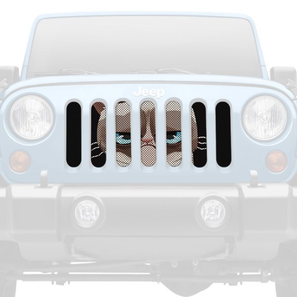 Dirty Acres® - 1-Pc Angry Cat Style Perforated Main Grille