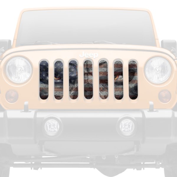 Dirty Acres® - 1-Pc Angry Patriot Style Perforated Main Grille