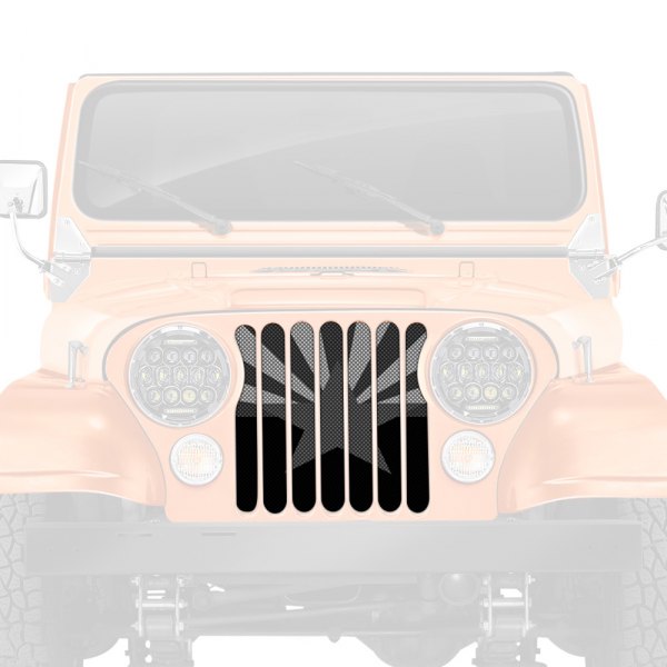 Dirty Acres® - 1-Pc Tactical Arizona State Flag Style Perforated Main Grille