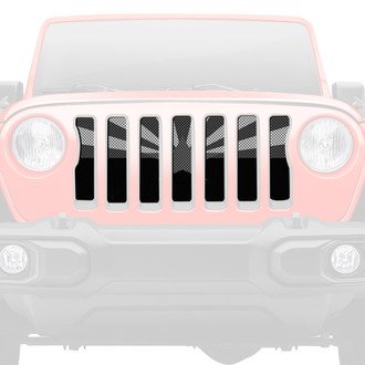 Dirty Acres® - 1-Pc Tactical Arizona State Flag Style Perforated Main Grille