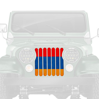Dirty Acres® - 1-Pc Armenian Flag Perforated Main Grille