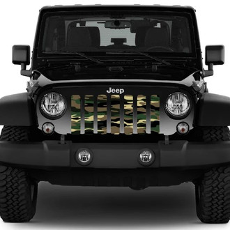 Dirty Acres® - 1-Pc Military Style Woodland Camo Perforated Main Grille