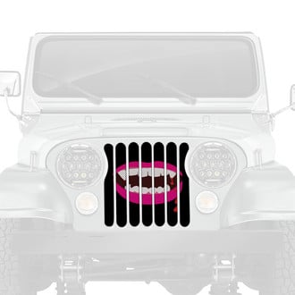 Dirty Acres® - 1-Pc Bella Pink Lips Style Perforated Main Grille