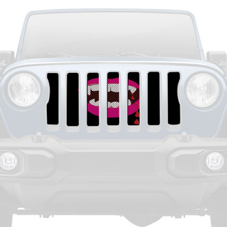 Dirty Acres® - 1-Pc Bella Pink Lips Style Perforated Main Grille