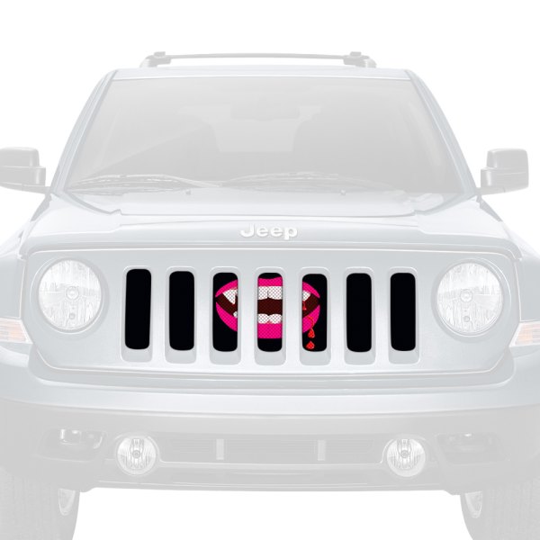 Dirty Acres® - 1-Pc Bella Pink Lips Style Perforated Main Grille