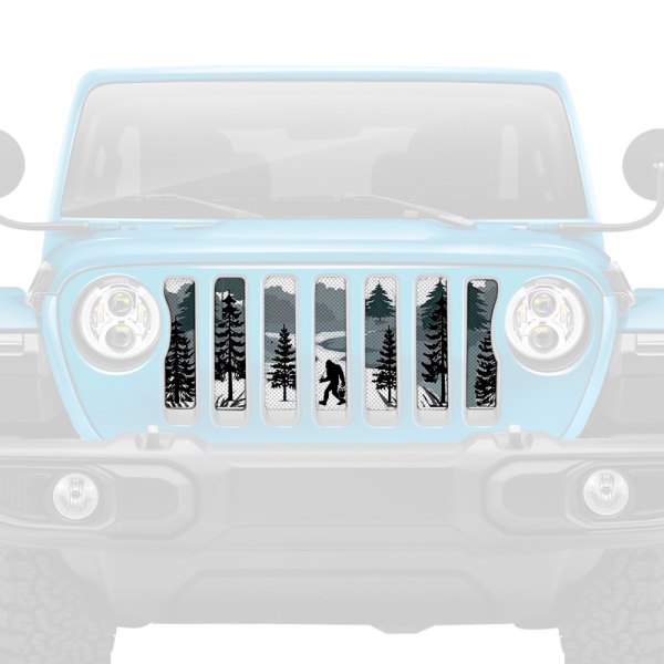 Dirty Acres® - 1-Pc FisherFoot Bigfoot Style Perforated Main Grille