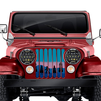 Dirty Acres® - 1-Pc Bigfoot Purple Mountain Style Perforated Main Grille