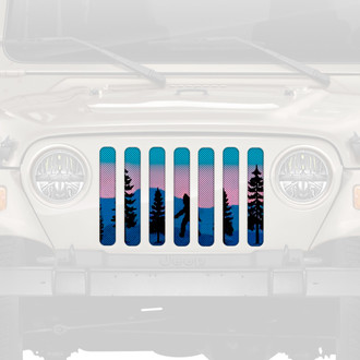 Dirty Acres® - 1-Pc Bigfoot Purple Mountain Style Perforated Main Grille