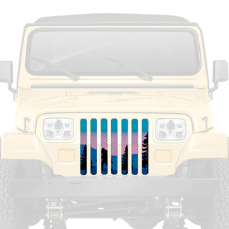 Dirty Acres® - 1-Pc Bigfoot Purple Mountain Style Perforated Main Grille