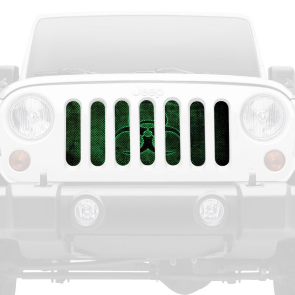 Dirty Acres® - 1-Pc Biohazard Glow Style Perforated Main Grille