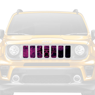Dirty Acres® - 1-Pc Biohazard Glow Purple Style Perforated Main Grille