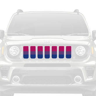 Dirty Acres® - 1-Pc Bisexual Pride Flag Style Perforated Main Grille