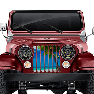 Dirty Acres® - 1-Pc Tropical Sky Style Perforated Main Grille