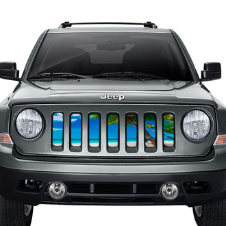 Dirty Acres® - 1-Pc Tropical Sky Style Perforated Main Grille