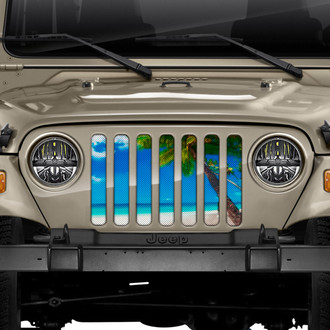 Dirty Acres® - 1-Pc Tropical Sky Style Perforated Main Grille
