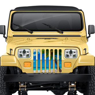 Dirty Acres® - 1-Pc Tropical Sky Style Perforated Main Grille