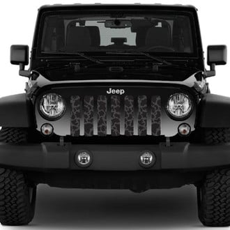 Dirty Acres® - 1-Pc Blacked Out Cow Hide Style Perforated Main Grille