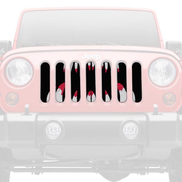 Dirty Acres® - 1-Pc Bloody Monster Teeth Style Perforated Main Grille