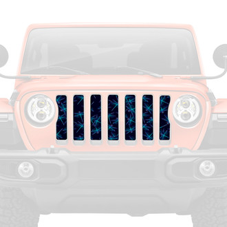 Dirty Acres® - 1-Pc Dragonflies Style Blue/Navy Perforated Main Grille