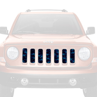 Dirty Acres® - 1-Pc Dragonflies Style Blue/Navy Perforated Main Grille