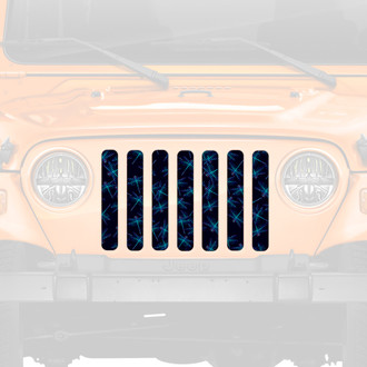 Dirty Acres® - 1-Pc Dragonflies Style Blue/Navy Perforated Main Grille