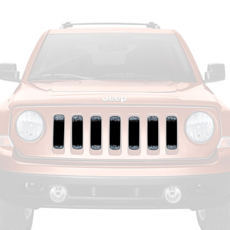 Dirty Acres® - 1-Pc Fleck Style Black/Silver Perforated Main Grille