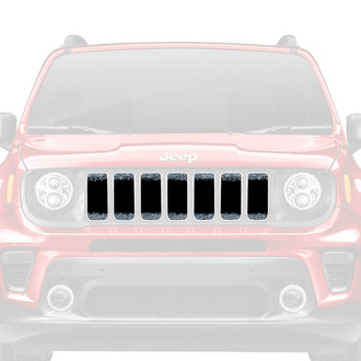 Dirty Acres® - 1-Pc Fleck Style Black/Silver Perforated Main Grille