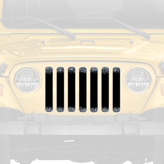 Dirty Acres® - 1-Pc Fleck Style Black/Silver Perforated Main Grille