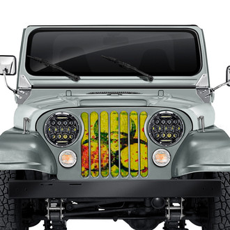 Dirty Acres® - 1-Pc Bloody Biohazard Style Perforated Main Grille