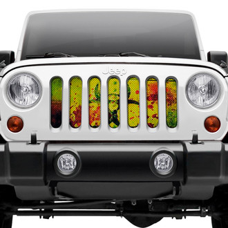 Dirty Acres® - 1-Pc Bloody Biohazard Style Perforated Main Grille