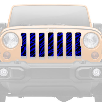 Dirty Acres® - 1-Pc Blue Zebra Style Perforated Main Grille