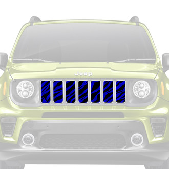 Dirty Acres® - 1-Pc Blue Zebra Style Perforated Main Grille