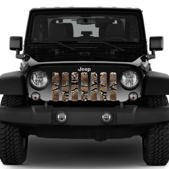 Dirty Acres® - 1-Pc Snake Skin Style Brown/Tan Perforated Main Grille