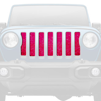 Dirty Acres® - 1-Pc Fleck Style Bright Pink Perforated Main Grille