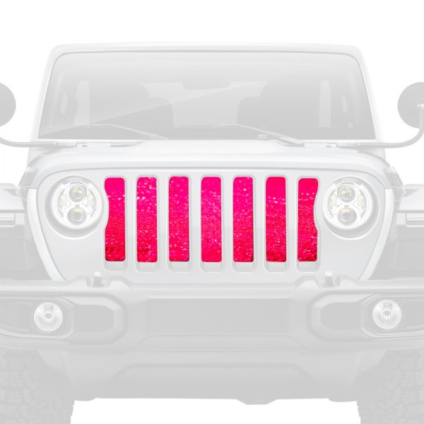 Dirty Acres® - 1-Pc Fleck Style Bright Pink Perforated Main Grille