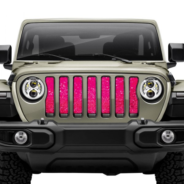 Dirty Acres® - 1-Pc Fleck Style Bright Pink Perforated Main Grille