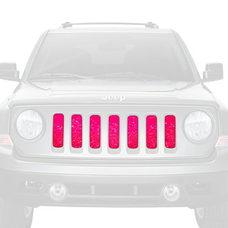 Dirty Acres® - 1-Pc Fleck Style Bright Pink Perforated Main Grille