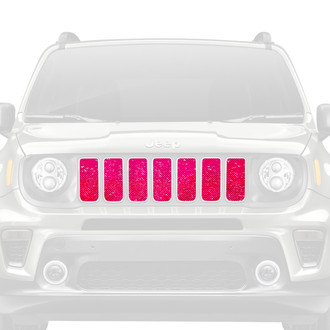 Dirty Acres® - 1-Pc Fleck Style Bright Pink Perforated Main Grille