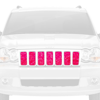 Dirty Acres® - 1-Pc Fleck Style Bright Pink Perforated Main Grille
