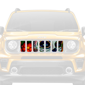 Dirty Acres® - 1-Pc Calavera Sugar Skull Style Perforated Main Grille