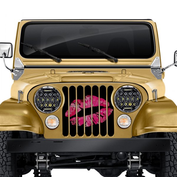 Dirty Acres® - 1-Pc Camo Kisses Style Perforated Main Grille