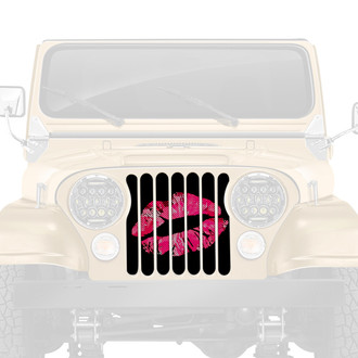 Dirty Acres® - 1-Pc Camo Kisses Style Perforated Main Grille