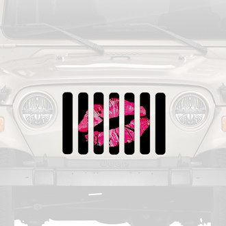 Dirty Acres® - 1-Pc Camo Kisses Style Perforated Main Grille